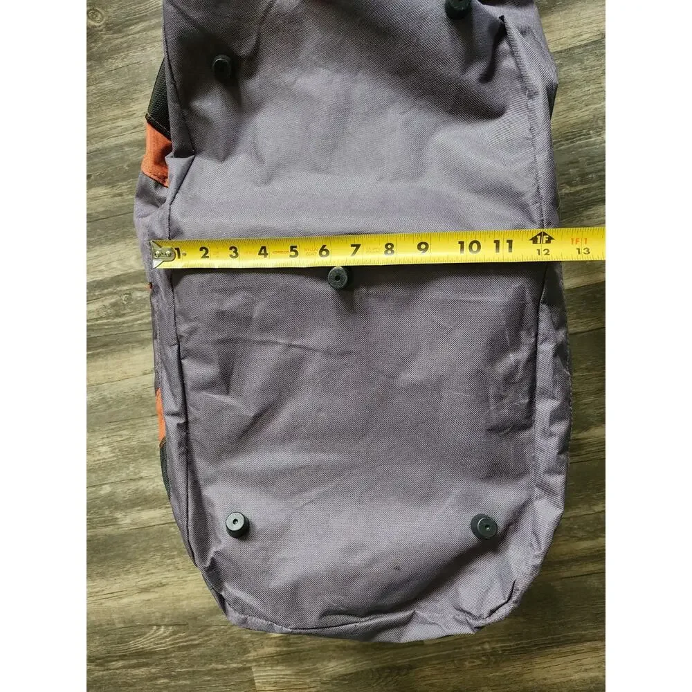 Large Jeep Duffle Travel Luggage Bag Rugged Orange, Black & Gray 20” X 9” X 12”